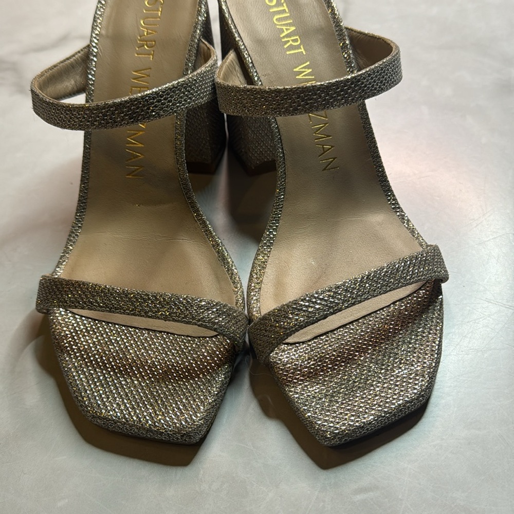 Stuart Weitzman Flareblock 85 Slide Sandal - Picture 4 of 5